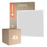 Voordeelpak 4x Ledvance LED Paneel Compact Aluminium Wit 33W 3630lm - 830 Warm Wit | 60x60cm
